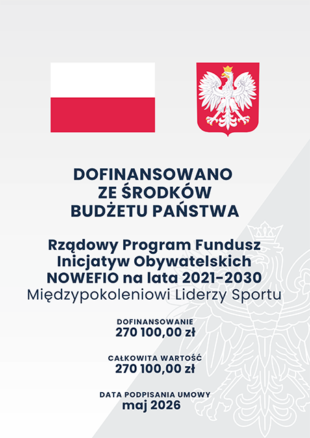 Dofinansowano ze środków budżetu państwa